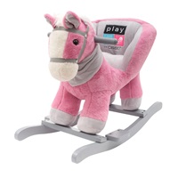 Rocking toy with melody PlayTo pink horse