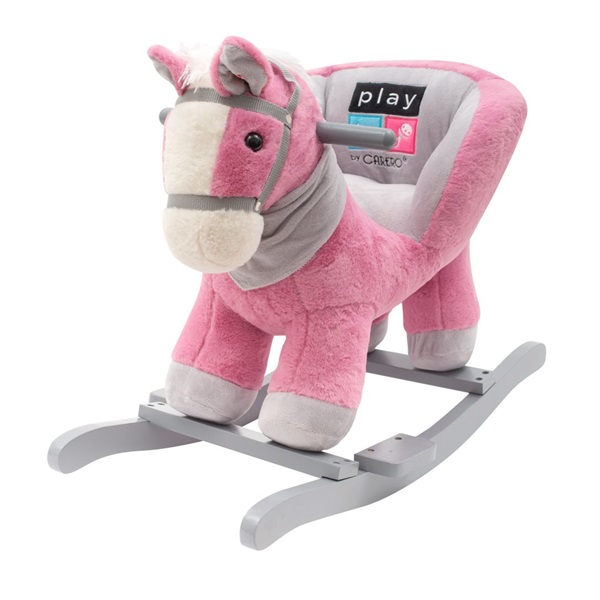 Rocking toy with melody PlayTo pink horse