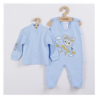 2 piece set New Baby Teddy pilot blue, size 80 (9-12m)