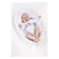 Luxury nest with pillow and blanket New Baby from Minky blue