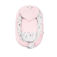 Luxury nest with pillow and blanket New Baby from Minky pink