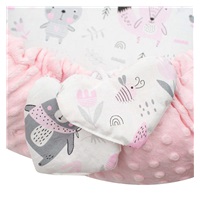 Luxury nest with pillow and blanket New Baby from Minky pink