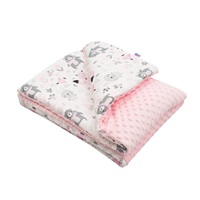 Baby blanket with filling New Baby Bears pink 80x102 cm