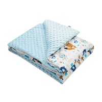 Baby blanket with filling New Baby Bears blue 80x102 cm