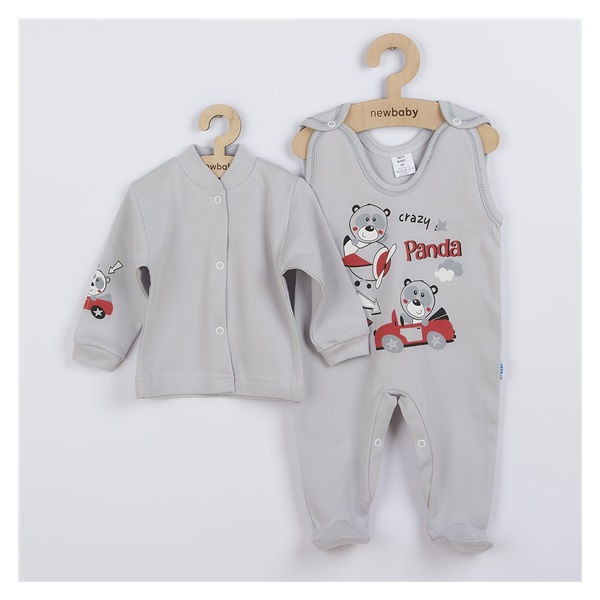 New Baby Crazy Panda 2-piece set, size 80 (9-12m)