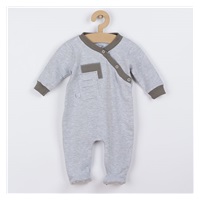 Infant jumpsuit Koala Kamil grey, size 68 (4-6m)