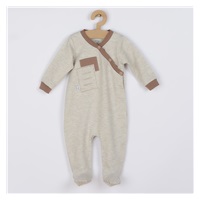 Infant jumpsuit Koala Kamil brown, size 74 (6-9m)