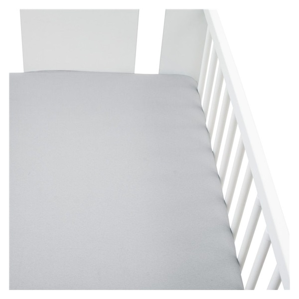 Jersey crib sheet New Baby 120x60 grey