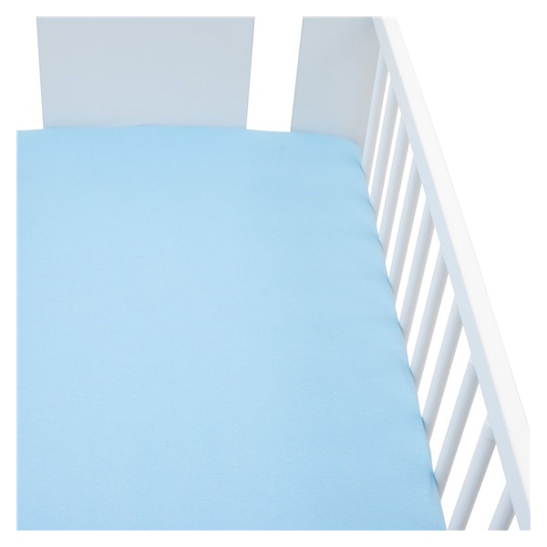 Jersey crib sheet New Baby 120x60 blue