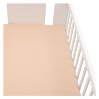 Jersey crib sheet New Baby 120x60 beige