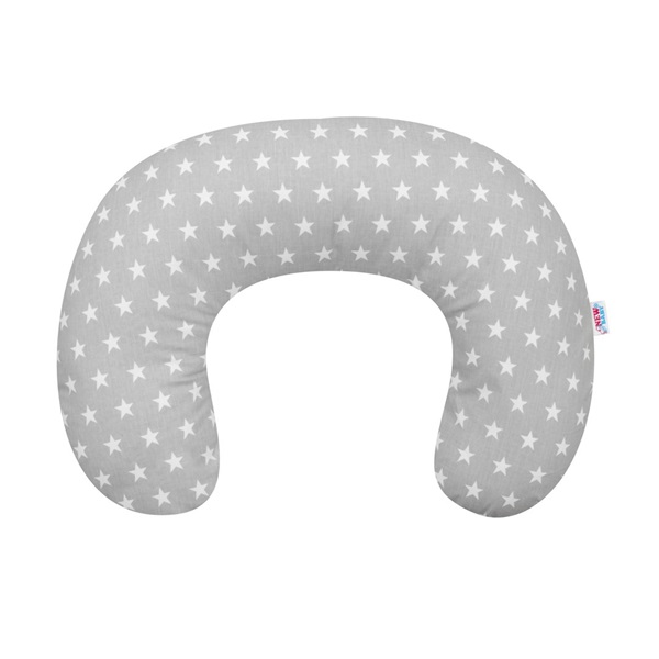 Nursing Pillow New Baby Stars Grey