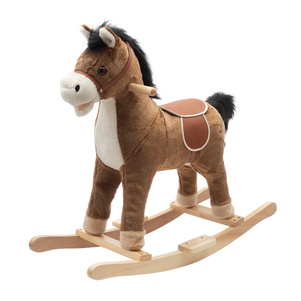Rocking horse with melody PlayTo brown