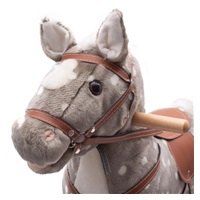 Rocking horse with melody PlayTo grosgrain