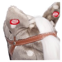 Rocking horse with melody PlayTo grosgrain