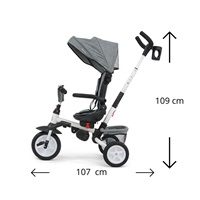 6in1 Milly Mally Stanley grey tricycle