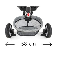 6in1 Milly Mally Stanley grey tricycle