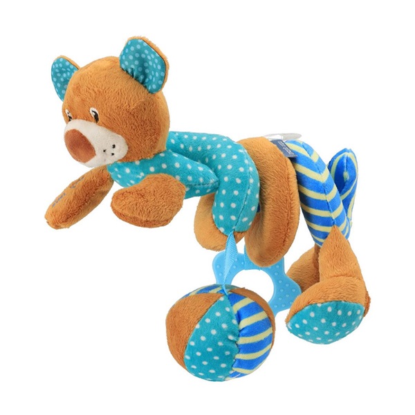 Spiral crib toy Baby Mix teddy bear blue