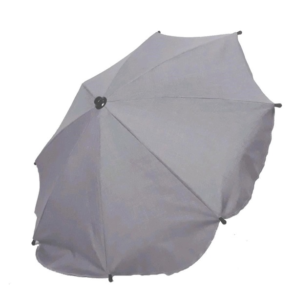 Sun umbrella for pram - light grey