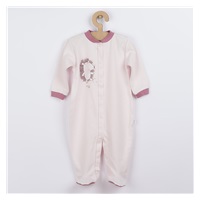 Koala Forest Friend pink organic cotton baby jumpsuit, size 74 (6-9m)