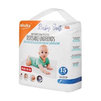 Disposable sanitary pads Akuku Baby Soft 40x60cm 15pcs