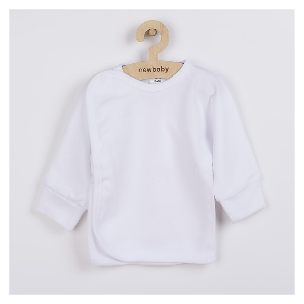 New Baby baby shirt with side fastening white, size 62 (3-6m)