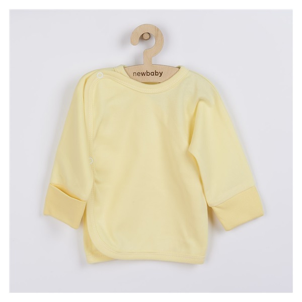 New Baby baby shirt with side fastening yellow, size 50