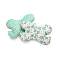 Sensillo Minky Butterfly Pillow mint hedgehogs