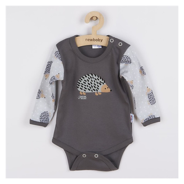 Baby long sleeve body New Baby Hedgehog, size 74 (6-9m)