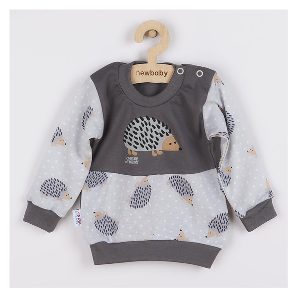 Baby cotton sweatshirt New Baby Hedgehog, size 56 (0-3m)