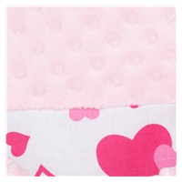 Luxury nest with pillow and blanket New Baby from Minky pink hearts