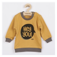 Baby T-shirt New Baby With Love mustard, size 62 (3-6m)