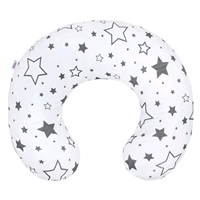 Nursing Pillow Cover New Baby Stars Grey