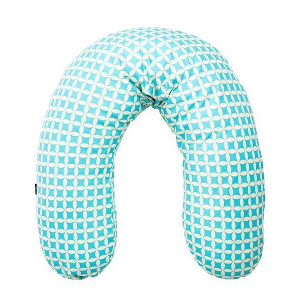 Universal nursing pillow Womar turquoise pattern