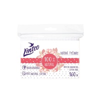 Paper cotton buds 100% natural Linteo 160 pcs in bag