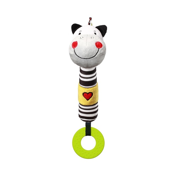 Plush squeaky toy with teether Baby Ono zebra Zack
