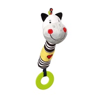 Plush squeaky toy with teether Baby Ono zebra Zack