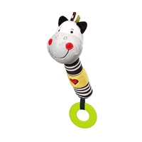 Plush squeaky toy with teether Baby Ono zebra Zack