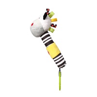 Plush squeaky toy with teether Baby Ono zebra Zack