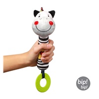 Plush squeaky toy with teether Baby Ono zebra Zack