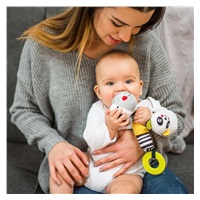 Plush squeaky toy with teether Baby Ono zebra Zack