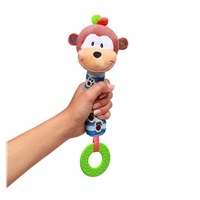 Plush squeaky toy with teether Baby Ono George the monkey