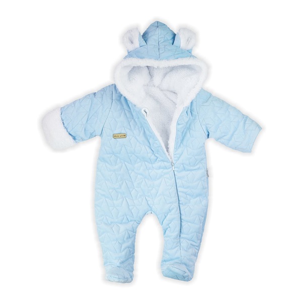 Winter baby jumpsuit Nicol Kids Winter blue, size 68 (4-6m)