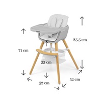 Milly Mally 2in1 Espoo Dining Chair White