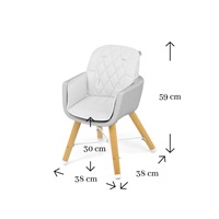 Milly Mally 2in1 Espoo Dining Chair White