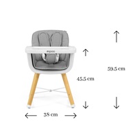 Milly Mally 2in1 Espoo Dining Chair White