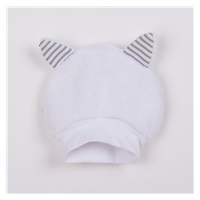 Luxury baby winter hat with ears New Baby Snowy collection, size 56 (0-3m)