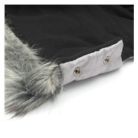 2in1 New Baby stroller sleeve with fur grey