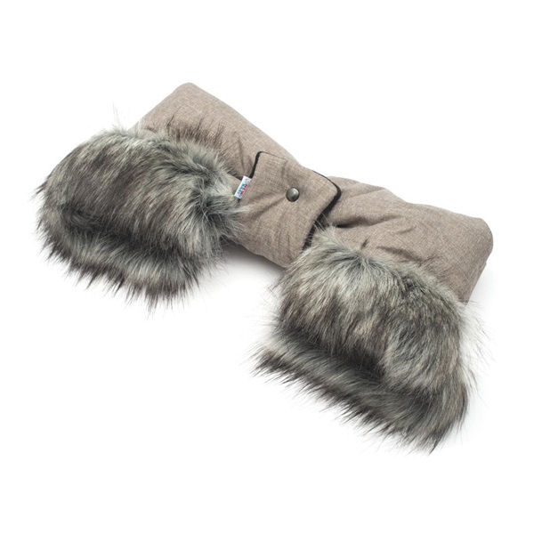 New Baby 2in1 stroller sleeve with mocca fur