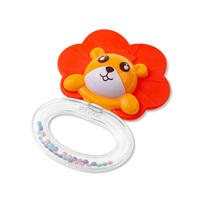 Silicone teether with rattle Akuku Lion