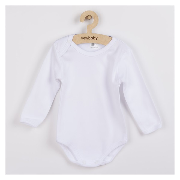 Luxury long sleeve body New Baby - white, size 50